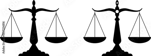 Balanced scales of justice