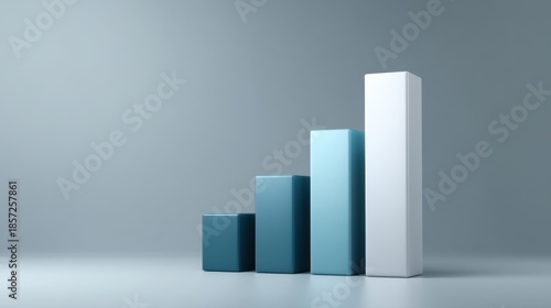 Blue and White Bar Graph Representing Growth with a Minimalist Background Ideal for Business or Financial Presentations and Reports Free Download Blue and White Bar Graph Representing Growth with a Minimalist Background Ideal for Business or Financial Presentations and Reports - GFXLoad