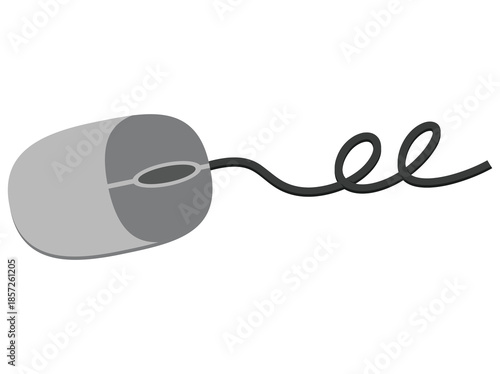 Hand Drawn Computer Mouse Cable 
