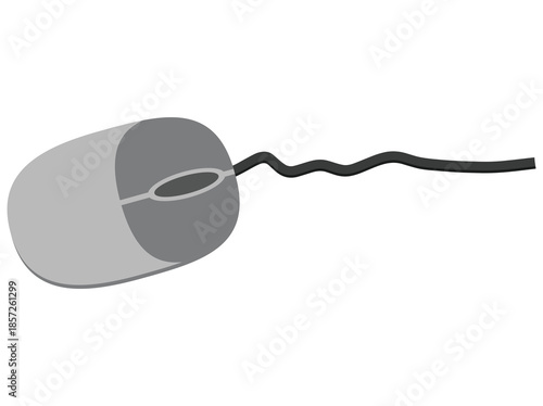 Hand Drawn Computer Mouse Cable 
