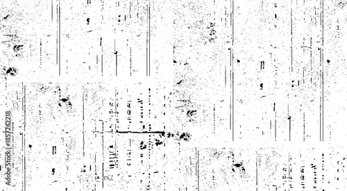 Abstract texture of grunge white and black scratches and cracks, Chaotic grunge ink particles. Abstract texture with grain and stain.