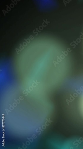 Azure Cyan Vertical Light Leak Loop with Smooth Flowing Gradient for Dreamy Aesthetic Ambience