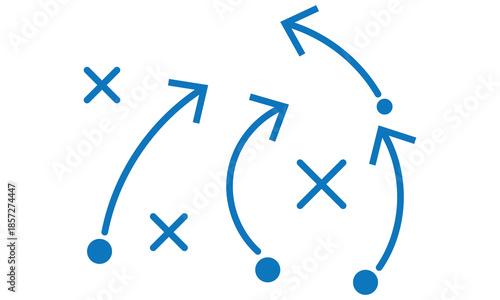 soccer tactics icon set .Symbol isolated white background. vector illustration. color editable.