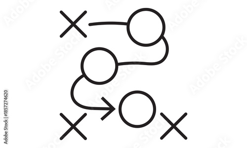 soccer tactics icon set .Symbol isolated white background. vector illustration. color editable.