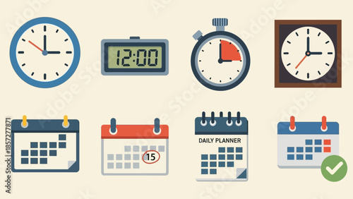 Clocks and Calendars Time Management Tools.
