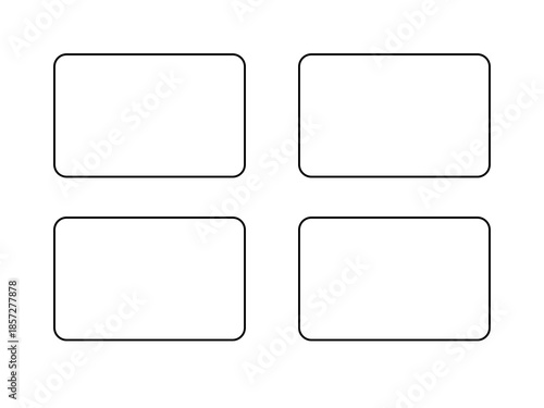 Modular Content Grid UI Blocks Vector Layout