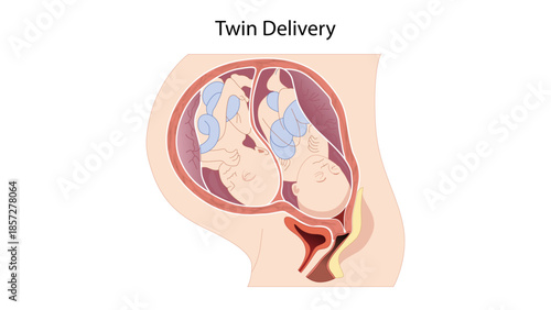 Twin delivery
Twin delivery refers to the childbirth process in which two babies are born during the same pregnancy. 
