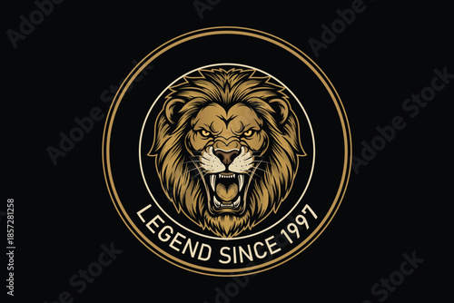 Majestic lion head logo with legend text since 1997
