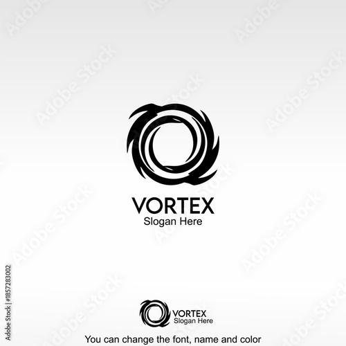 Vortex. A dark rotating circle. Symbolizing energy, movement, and dynamics.