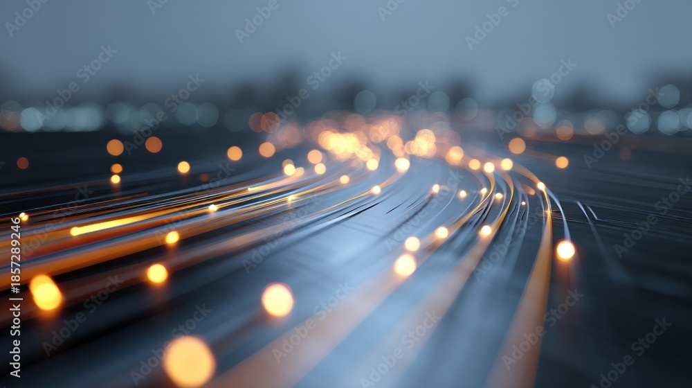 Fototapeta premium Fiber optic lights