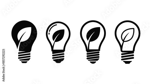 Illustrating the growth of an idea with lightbulb and leaf imagery