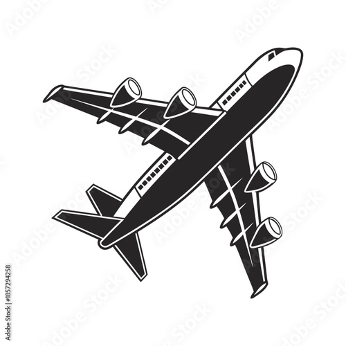 airplanes vector icon on white background, airplane vector Illustration.