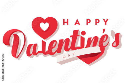 Happy valentines day greeting card