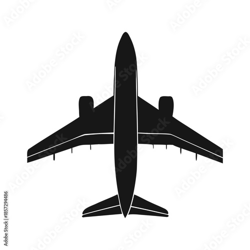 airplanes vector icon on white background, airplane vector Illustration.