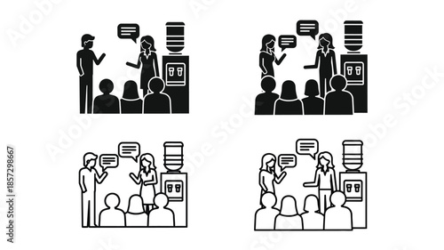 Classroom learning scenarios with teacher students and interactive whiteboard illustrations