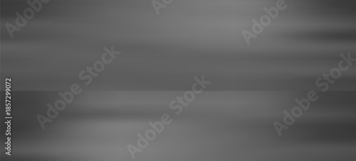 Empty grey studio background. Limbo dark bg. Product studio room. Limbo dark background. Abstract 3d backdrop for presentation. Minimal wall scene. Showcase, promotion display. Vector illustration