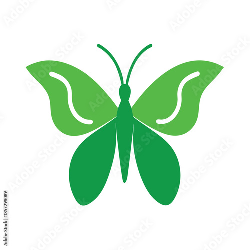 Environmental protection butterfly symbol