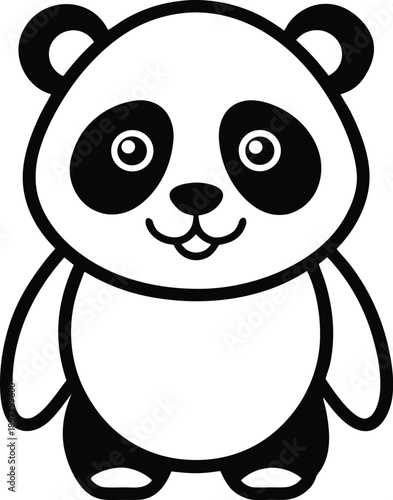 panda outline icon