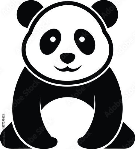 panda silhouette icon