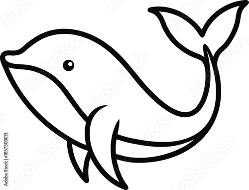 whale outline icon