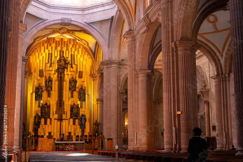 interior of the cathedral of zacatecas 