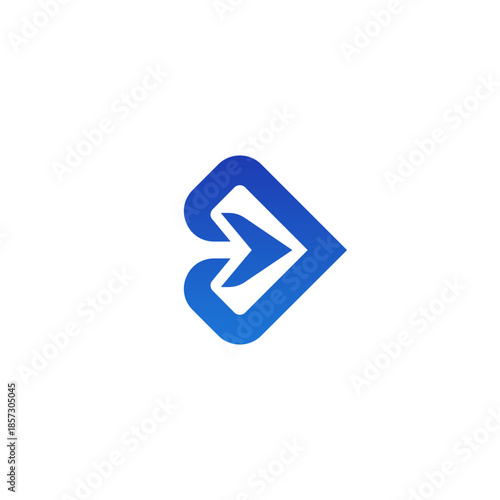 air plane logo icon letter arrow with the shape of a Jet Airplane Tail icon blue sky in white background