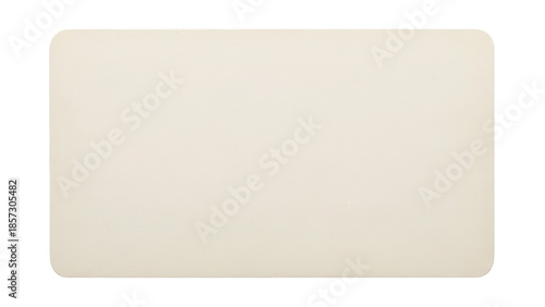 Beige rounded rectangle PNG isolated on transparent background, blank card element for graphic design and creative projects