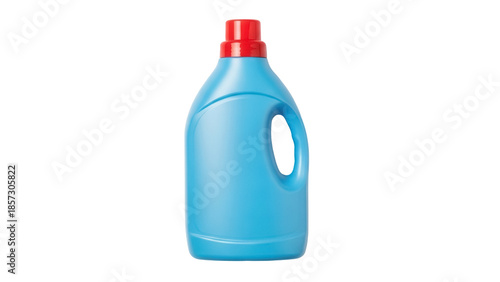 Obraz na płótnie Blue laundry detergent bottle isolated PNG, household cleaning product for washi