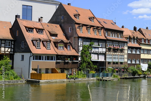 Die ehemalige Fischersiedlung „Klein Venedig“ in der Bamberger Inselstadt, UNESCO-Weltkulturerbestadt Bamberg, Oberfranken, Franken, Bayern, Deutschland
