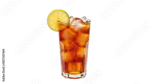 Εκτύπωση καμβά Refreshing long island iced tea PNG isolated on transparent background, cocktail
