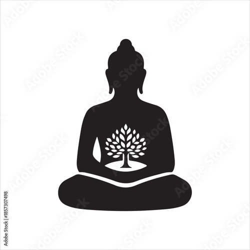 buddha statue silhouette