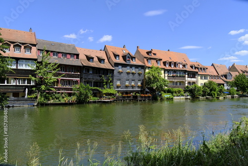 Die ehemalige Fischersiedlung „Klein Venedig“ in der Bamberger Inselstadt, UNESCO-Weltkulturerbestadt Bamberg, Oberfranken, Franken, Bayern, Deutschland