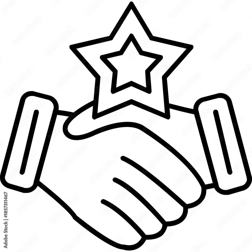 Fototapeta premium Star Achievement Icon