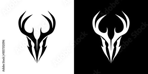 Black Horn Logo Minimalist Mo...