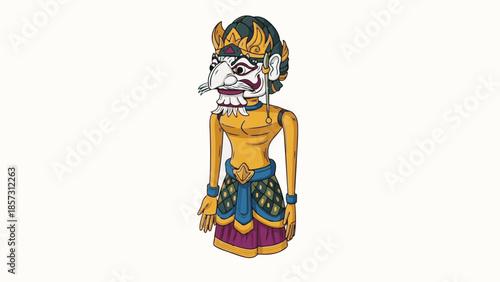 Traditional Russian matryoshka doll gift featuring a wooden babushka art decoration with a guitar and a girl with a fan as a cultural souvenir ornament isolated for Christmas