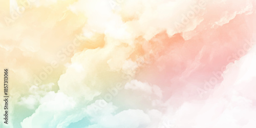 Beautiful pastel clouds in the sky. 