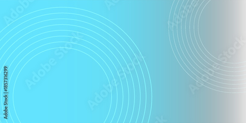 blue background with white circle rings in faded distressed vintage grunge texture design, old geometric pattern paper