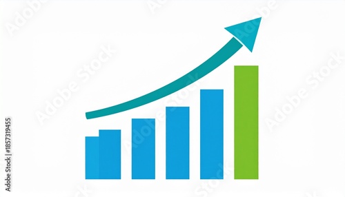 Business growth chart with upward arrow, representing progress and success. Free Download Business growth chart with upward arrow, representing progress and success. - GFXLoad