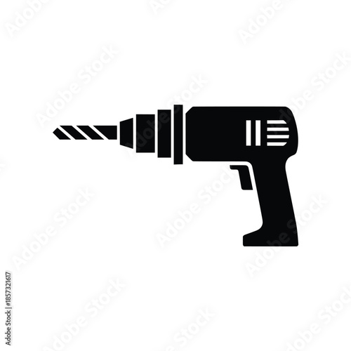Essential power drill icon representing construction, home improvement, and repair tasks for various projects effectively