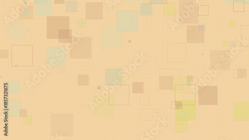 Pastel Geometric Squares Background with Transparent Overlapping Boxes on Grid