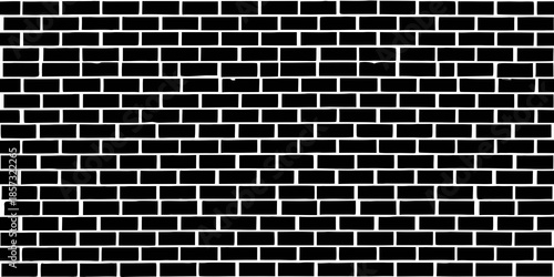 A black and white tiled pattern creating a repetitive brick like texture