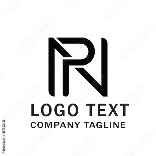 np or np  lettet logo design 