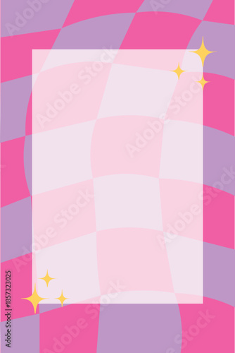 fondo cuadrados irregulares rosa y morado con brillos