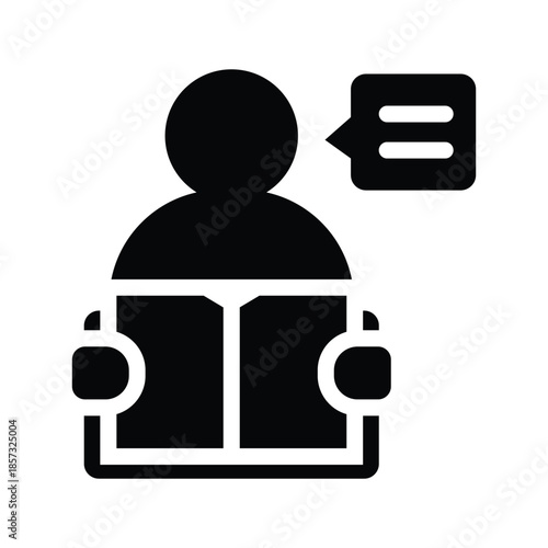  storytelling glyph icon illustration vector graphic.eps