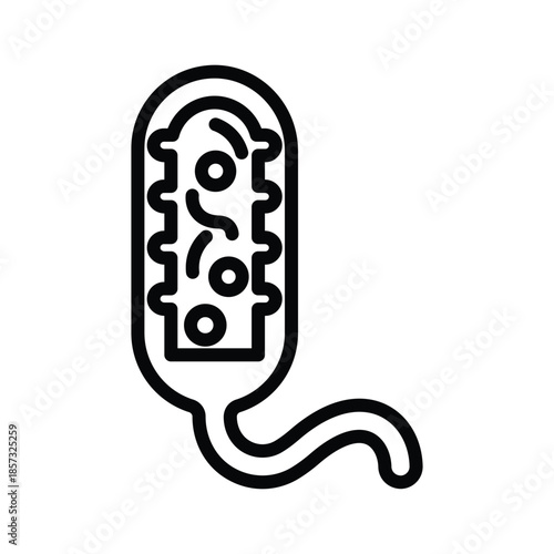 Microbe bacteria icon