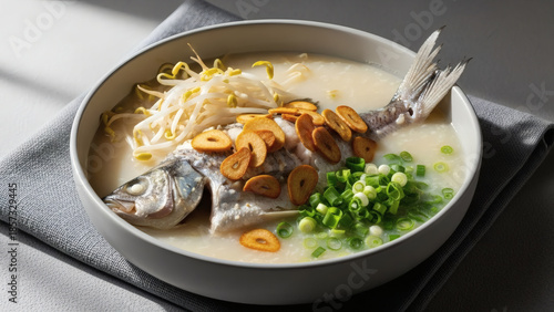 White Sour Fish Soup Suan Tang Yu Modern Styled Culinary Portrait