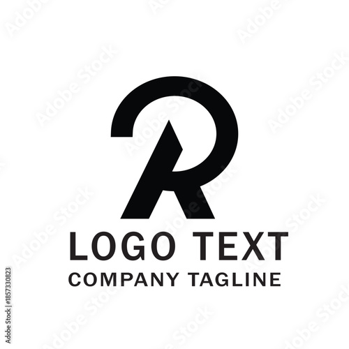 r or ar or ar  lettet logo design 