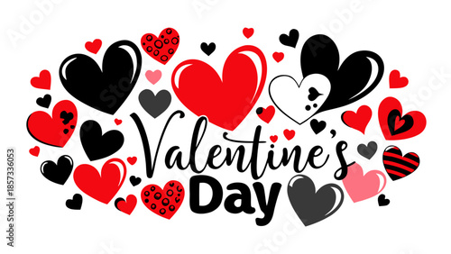 Celebrate valentine's day with hearts