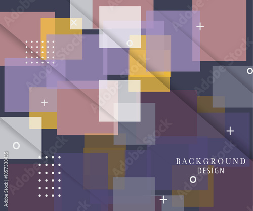 Square different topical colors background