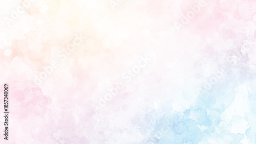 Fantasy smooth light pink, purple shades and blue watercolor paper textured illustration for grunge design, vintage card, templates. Pastel ink colors wet effect hand drawn canvas aquarelle background